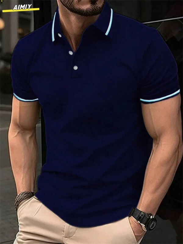 Letter Print Polo T-Shirts