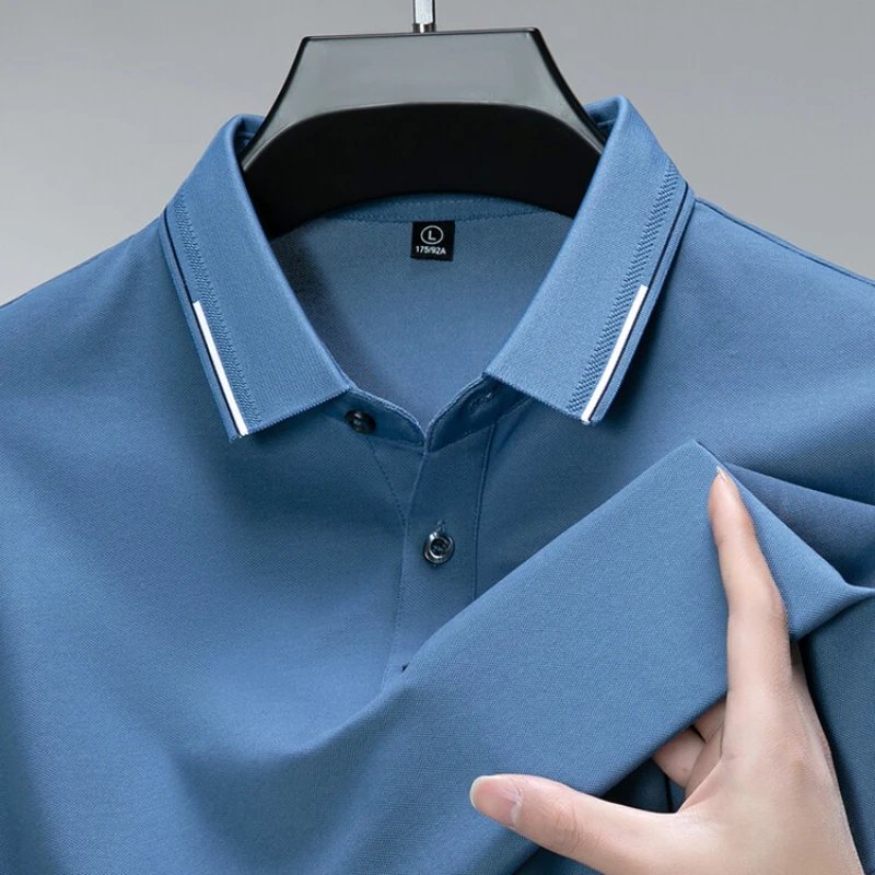 Silk + Cotton Men’s Polo Shirts
