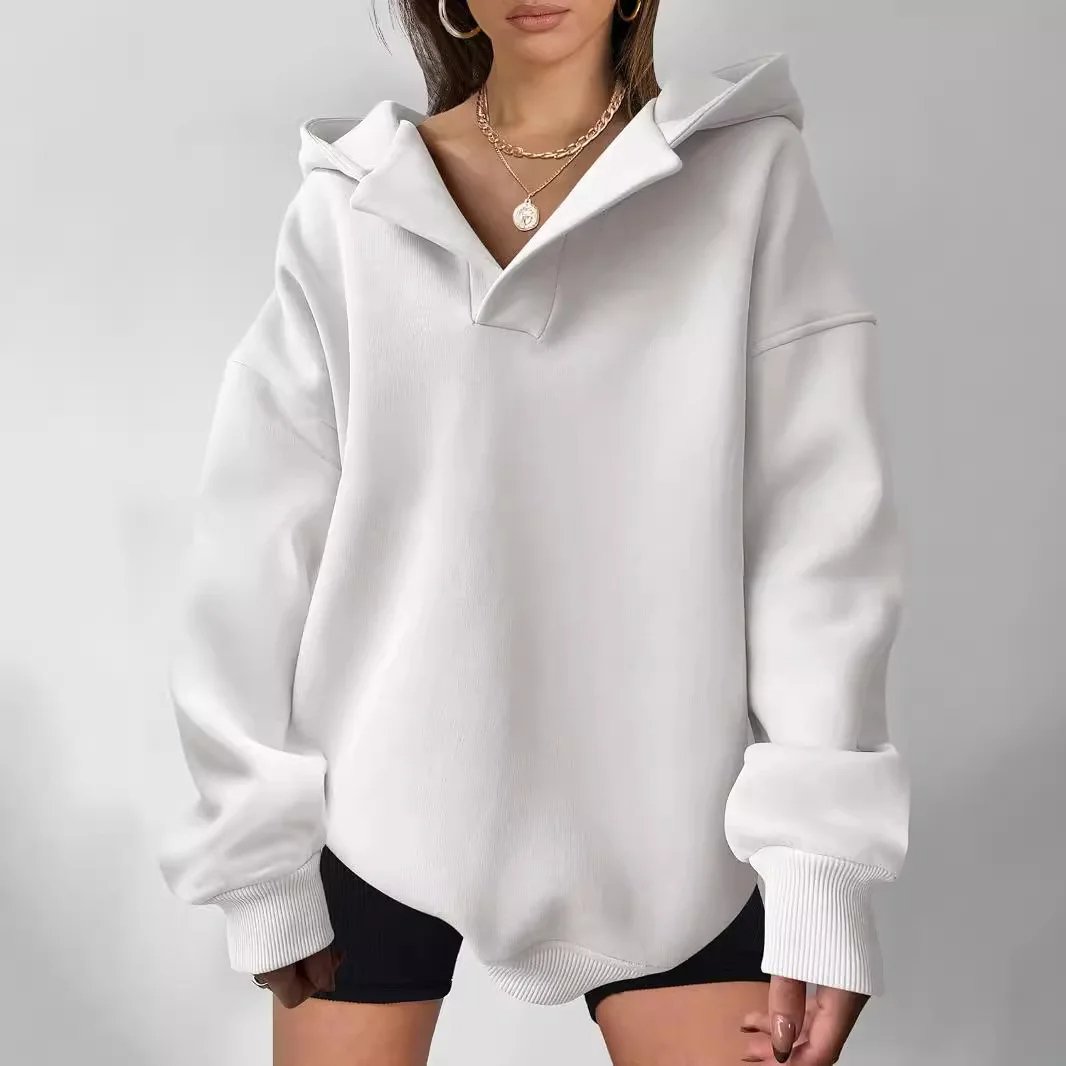 Autumn Winter Women’s Hooded Loose Sweatshirt