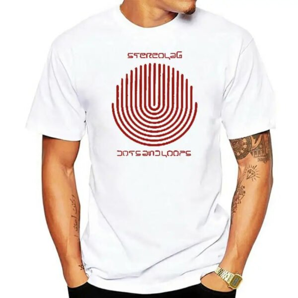 STEREOLAB Dots and loops - screen printed T-shirt