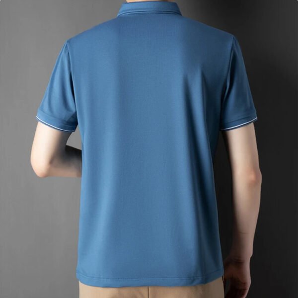 Silk + Cotton Men's Polo Shirts - Image 2