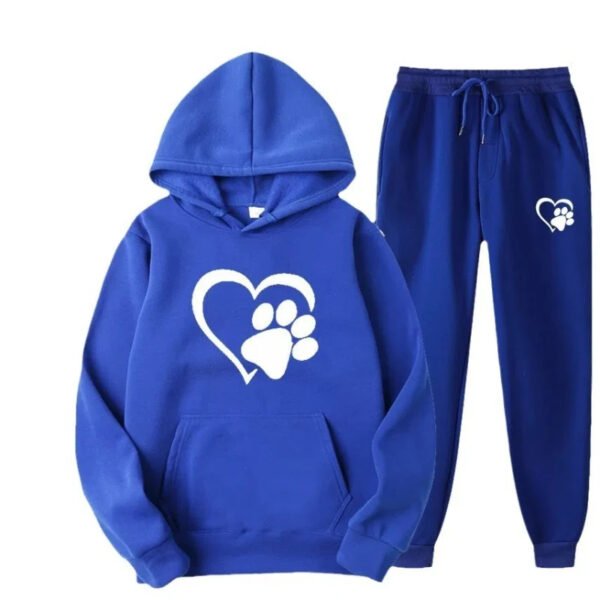 Hot selling men's and women's fashionable hoodie set - Image 2