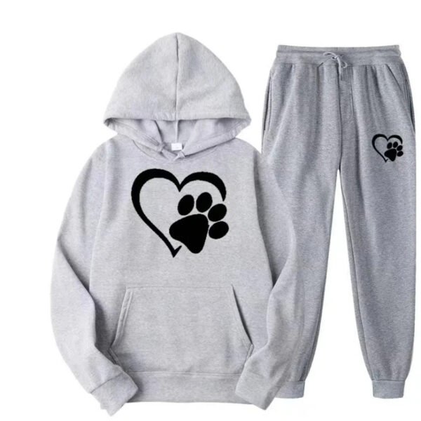 Hot selling men's and women's fashionable hoodie set - Image 3