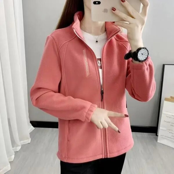 Women's Fleece Polar Coat - Image 3