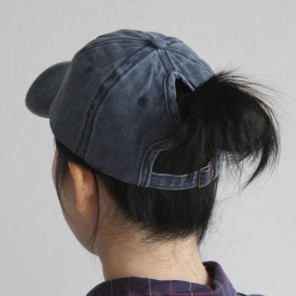 Vintage Cotton Ponycap - Image 4
