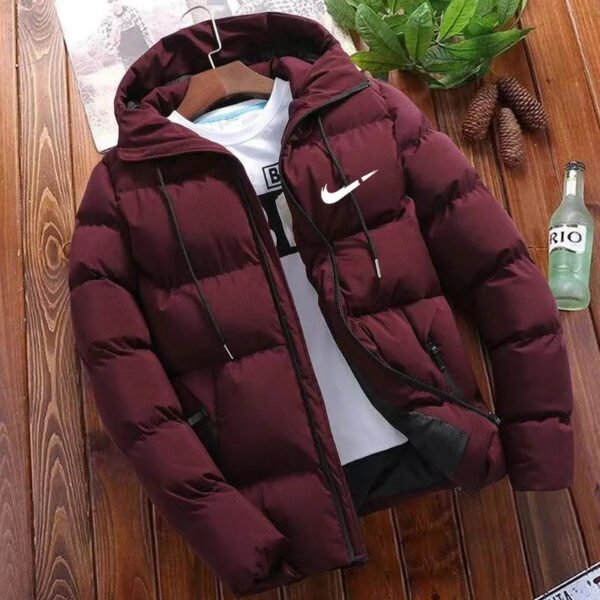 Men's Zipper Printed Hooded Jacket - Image 4