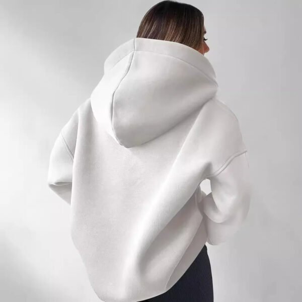 Autumn Winter Women's Hooded Loose Sweatshirt - Image 4