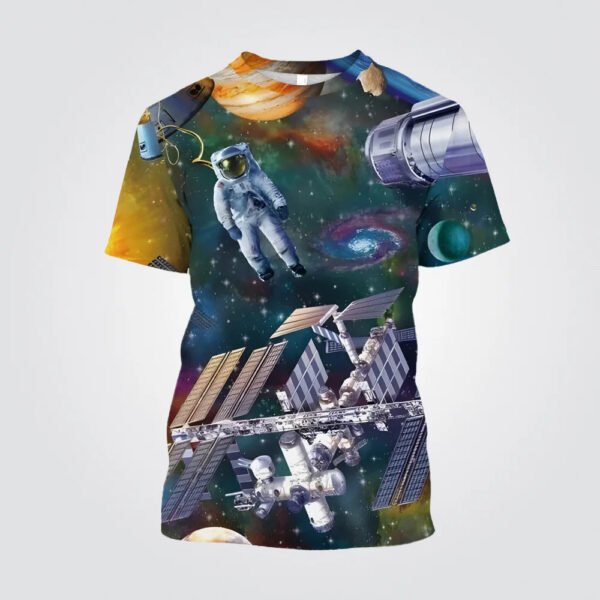 Summer Planet Space 3D Print T-Shirts - Image 4