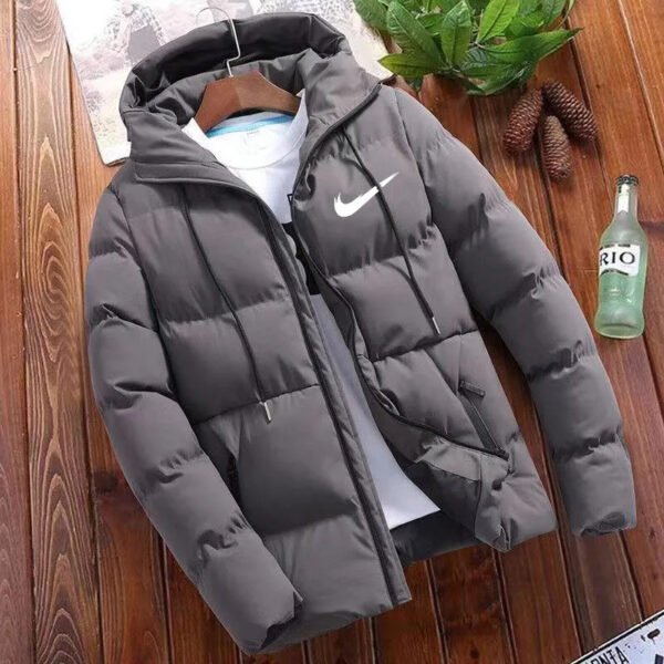 Men's Zipper Printed Hooded Jacket - Image 5