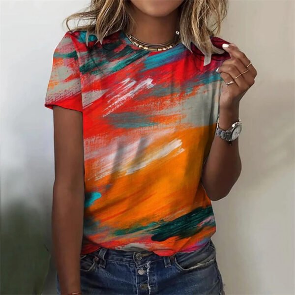 Colorful Scales 3D Print T Shirts - Image 5