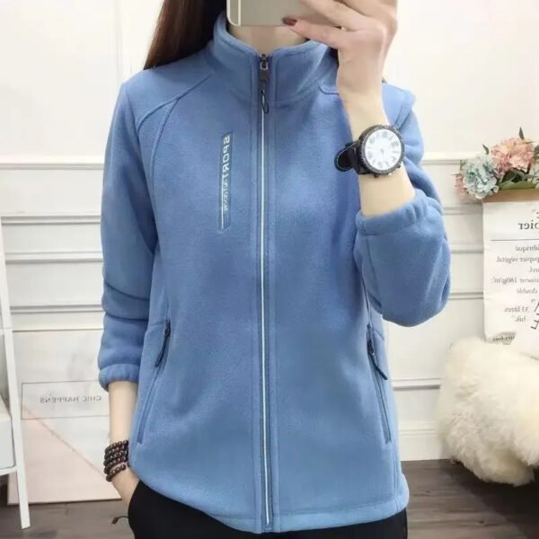 Women's Fleece Polar Coat - Image 5