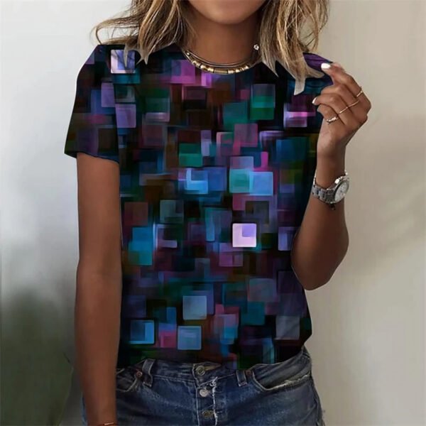 Colorful Scales 3D Print T Shirts - Image 6