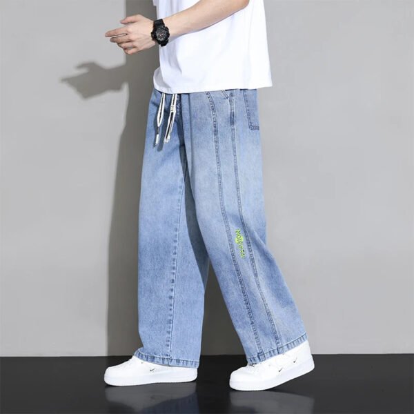 Wide Leg Jean Pants - Image 4