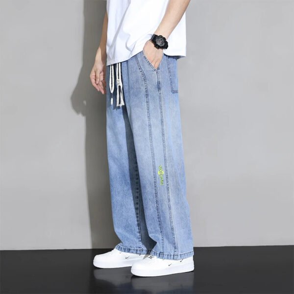 Wide Leg Jean Pants - Image 6